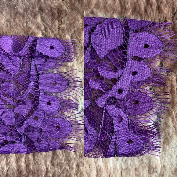 Pierre Balmain Purple Lace One Shoulder Dress - Picture 10 of 15